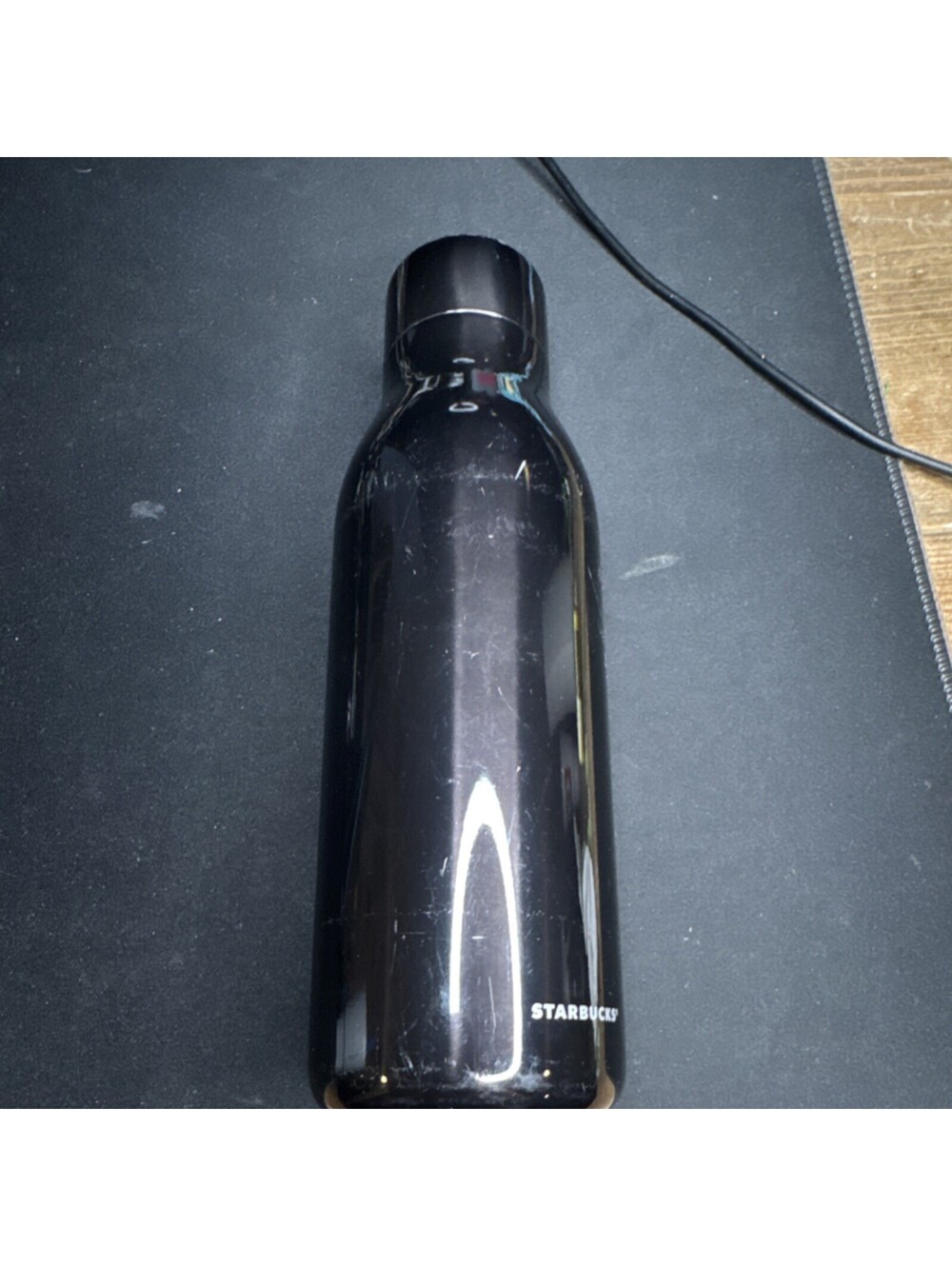 Starbucks Black Stainless Steel Insulated Bottle 591ml Twist Lid